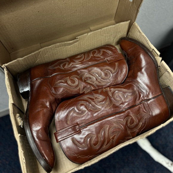 Dan Post Other - Dan Post Tan Leather Cowboy Boots